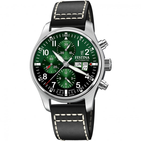 Pánske hodinky_Festina Swiss Made Automatic Chronograph PILOT F20150/4_Dom hodín MAX